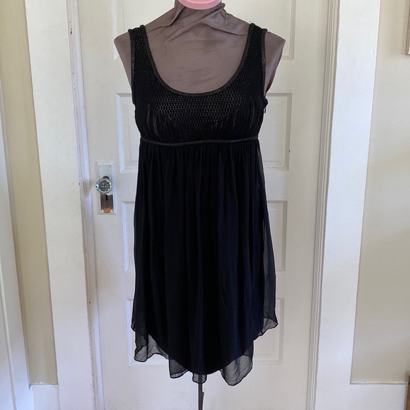 Cynthia Cynthia Steffe Silk Overlay Little Black Tank‎ Dress XS - Picture 1 of 7